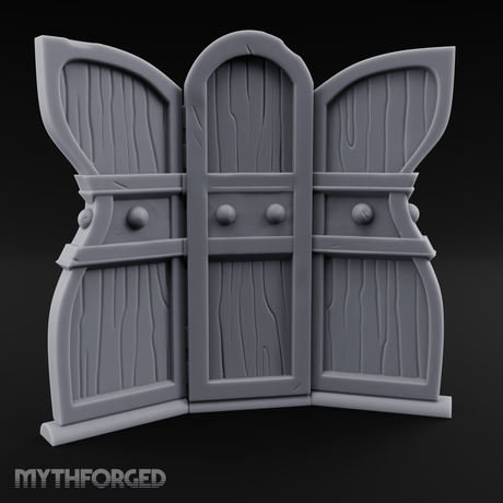 Arched-Panel Dressing Screen Miniature for Dungeons and Dragons, Pathfinder or other TTRPGs