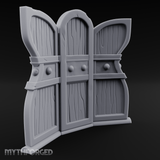 Arched-Panel Dressing Screen Miniature for Dungeons and Dragons, Pathfinder or other TTRPGs