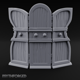 Arched-Panel Dressing Screen Miniature for Dungeons and Dragons, Pathfinder or other TTRPGs
