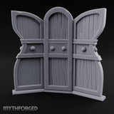 Arched-Panel Dressing Screen Miniature for Dungeons and Dragons, Pathfinder or other TTRPGs