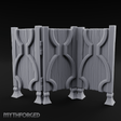 Carved-Panel Privacy Screen Miniature for Dungeons and Dragons, Pathfinder or other TTRPGs