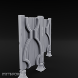 Carved-Panel Privacy Screen Miniature for Dungeons and Dragons, Pathfinder or other TTRPGs