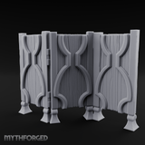 Carved-Panel Privacy Screen Miniature for Dungeons and Dragons, Pathfinder or other TTRPGs