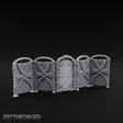 Mirrored Dressing Screen Panel Miniature for Dungeons and Dragons, Pathfinder or other TTRPGs