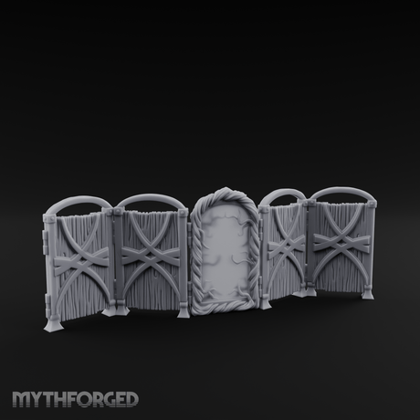 Mirrored Dressing Screen Panel Miniature for Dungeons and Dragons, Pathfinder or other TTRPGs