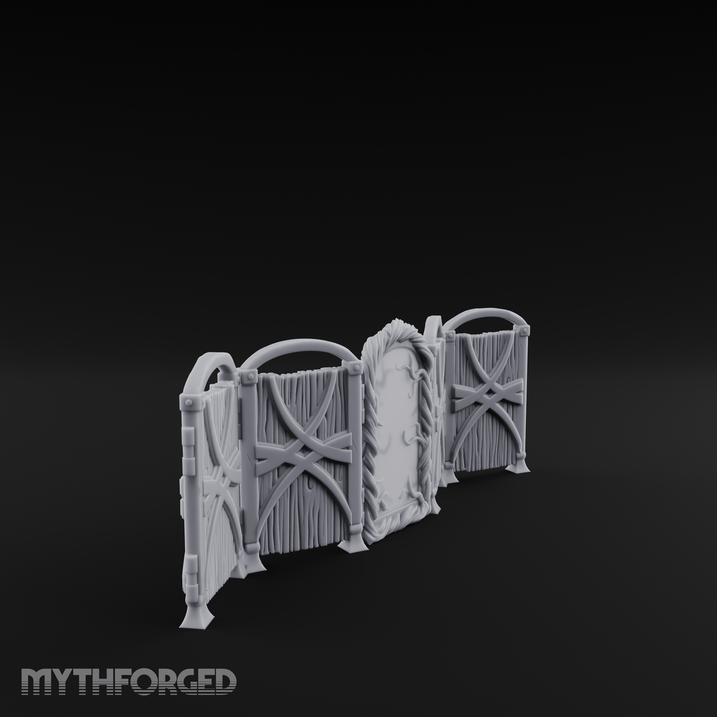 Mirrored Dressing Screen Panel Miniature for Dungeons and Dragons, Pathfinder or other TTRPGs