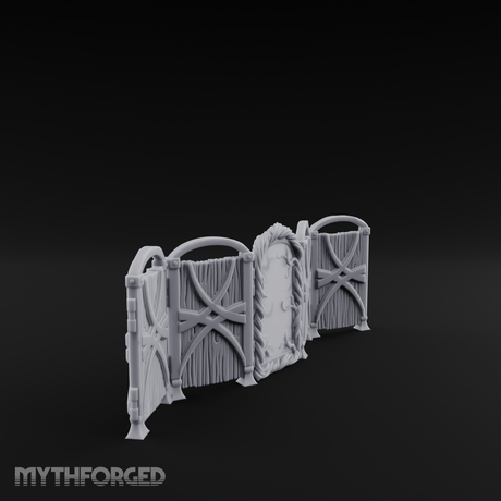 Mirrored Dressing Screen Panel Miniature for Dungeons and Dragons, Pathfinder or other TTRPGs