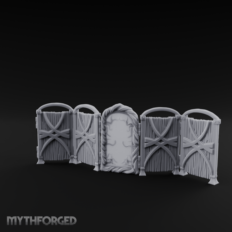Mirrored Dressing Screen Panel Miniature for Dungeons and Dragons, Pathfinder or other TTRPGs