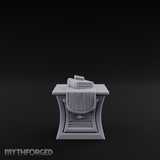 Cloth-Bundled Pedestal Table Miniature for Dungeons and Dragons, Pathfinder or other TTRPGs