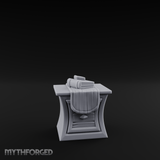 Cloth-Bundled Pedestal Table Miniature for Dungeons and Dragons, Pathfinder or other TTRPGs