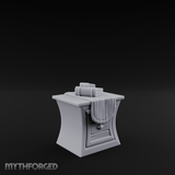 Cloth-Bundled Pedestal Table Miniature for Dungeons and Dragons, Pathfinder or other TTRPGs