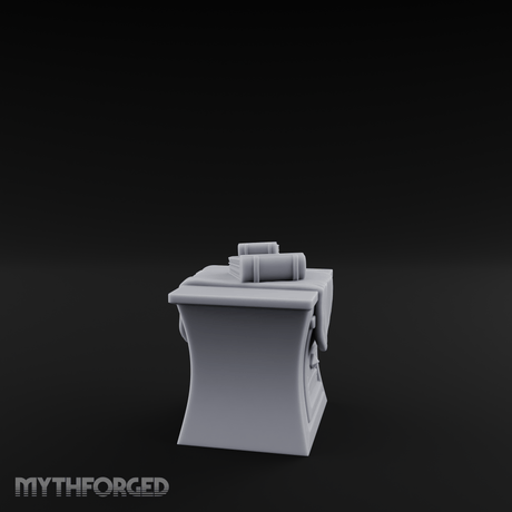 Cloth-Bundled Pedestal Table Miniature for Dungeons and Dragons, Pathfinder or other TTRPGs