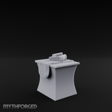 Cloth-Bundled Pedestal Table Miniature for Dungeons and Dragons, Pathfinder or other TTRPGs