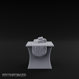 Cloth-Bundled Pedestal Table Miniature for Dungeons and Dragons, Pathfinder or other TTRPGs