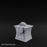 Cloth-Bundled Pedestal Table Miniature for Dungeons and Dragons, Pathfinder or other TTRPGs