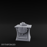 Cloth-Bundled Pedestal Table Miniature for Dungeons and Dragons, Pathfinder or other TTRPGs