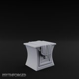 Cloth-Draped Dressing Table Miniature for Dungeons and Dragons, Pathfinder or other TTRPGs