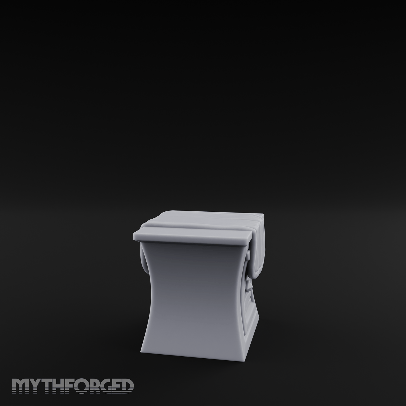 Cloth-Draped Dressing Table Miniature for Dungeons and Dragons, Pathfinder or other TTRPGs
