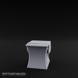 Cloth-Draped Dressing Table Miniature for Dungeons and Dragons, Pathfinder or other TTRPGs
