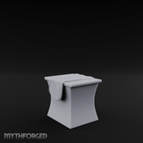 Cloth-Draped Dressing Table Miniature for Dungeons and Dragons, Pathfinder or other TTRPGs