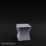 Cloth-Draped Dressing Table Miniature for Dungeons and Dragons, Pathfinder or other TTRPGs