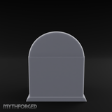 Scroll-Topped Bedroom Nightstand Miniature for Dungeons and Dragons, Pathfinder or other TTRPGs