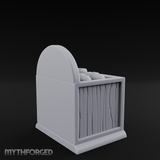 Linen-Topped Bedroom Nightstand Miniature for Dungeons and Dragons, Pathfinder or other TTRPGs