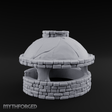 Domed Brick Stone Bread Oven Miniature for Dungeons and Dragons, Pathfinder or other TTRPGs