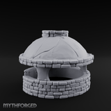 Domed Brick Stone Bread Oven Miniature for Dungeons and Dragons, Pathfinder or other TTRPGs