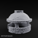 Domed Brick Stone Bread Oven Miniature for Dungeons and Dragons, Pathfinder or other TTRPGs