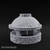 Domed Brick Stone Bread Oven Miniature for Dungeons and Dragons, Pathfinder or other TTRPGs