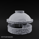 Domed Brick Stone Bread Oven Miniature for Dungeons and Dragons, Pathfinder or other TTRPGs