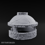 Domed Brick Stone Bread Oven Miniature for Dungeons and Dragons, Pathfinder or other TTRPGs