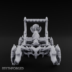 Bone-Forged Skull-Crowned Draugr War Catapult Miniature for Dungeons and Dragons, Pathfinder or other TTRPGs