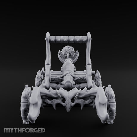 Bone-Forged Skull-Crowned Draugr War Catapult Miniature for Dungeons and Dragons, Pathfinder or other TTRPGs