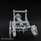 Bone-Forged Skull-Crowned Draugr War Catapult Miniature for Dungeons and Dragons, Pathfinder or other TTRPGs