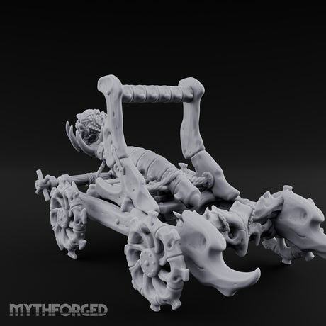 Bone-Forged Skull-Crowned Draugr War Catapult Miniature for Dungeons and Dragons, Pathfinder or other TTRPGs