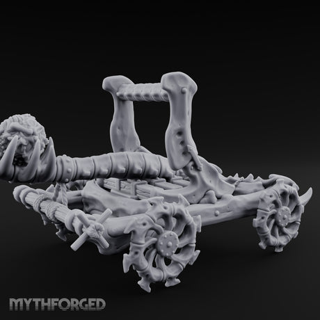 Bone-Forged Skull-Crowned Draugr War Catapult Miniature for Dungeons and Dragons, Pathfinder or other TTRPGs