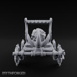 Bone-Forged Skull-Crowned Draugr War Catapult Miniature for Dungeons and Dragons, Pathfinder or other TTRPGs