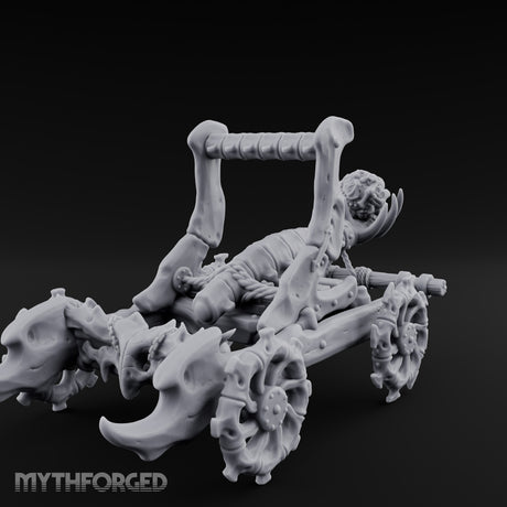 Bone-Forged Skull-Crowned Draugr War Catapult Miniature for Dungeons and Dragons, Pathfinder or other TTRPGs