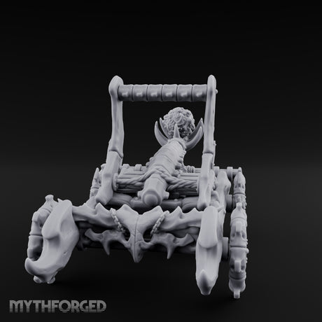 Bone-Forged Skull-Crowned Draugr War Catapult Miniature for Dungeons and Dragons, Pathfinder or other TTRPGs