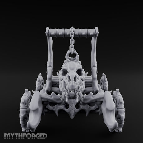 Dragonskull-Crowned Chain-Rigged Draugr Battle Ram Miniature for Dungeons and Dragons, Pathfinder or other TTRPGs