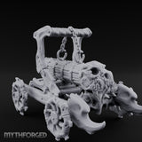 Dragonskull-Crowned Chain-Rigged Draugr Battle Ram Miniature for Dungeons and Dragons, Pathfinder or other TTRPGs