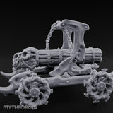 Dragonskull-Crowned Chain-Rigged Draugr Battle Ram Miniature for Dungeons and Dragons, Pathfinder or other TTRPGs