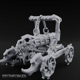 Dragonskull-Crowned Chain-Rigged Draugr Battle Ram Miniature for Dungeons and Dragons, Pathfinder or other TTRPGs