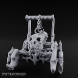 Dragonskull-Crowned Chain-Rigged Draugr Battle Ram Miniature for Dungeons and Dragons, Pathfinder or other TTRPGs