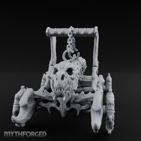Dragonskull-Crowned Chain-Rigged Draugr Battle Ram Miniature for Dungeons and Dragons, Pathfinder or other TTRPGs