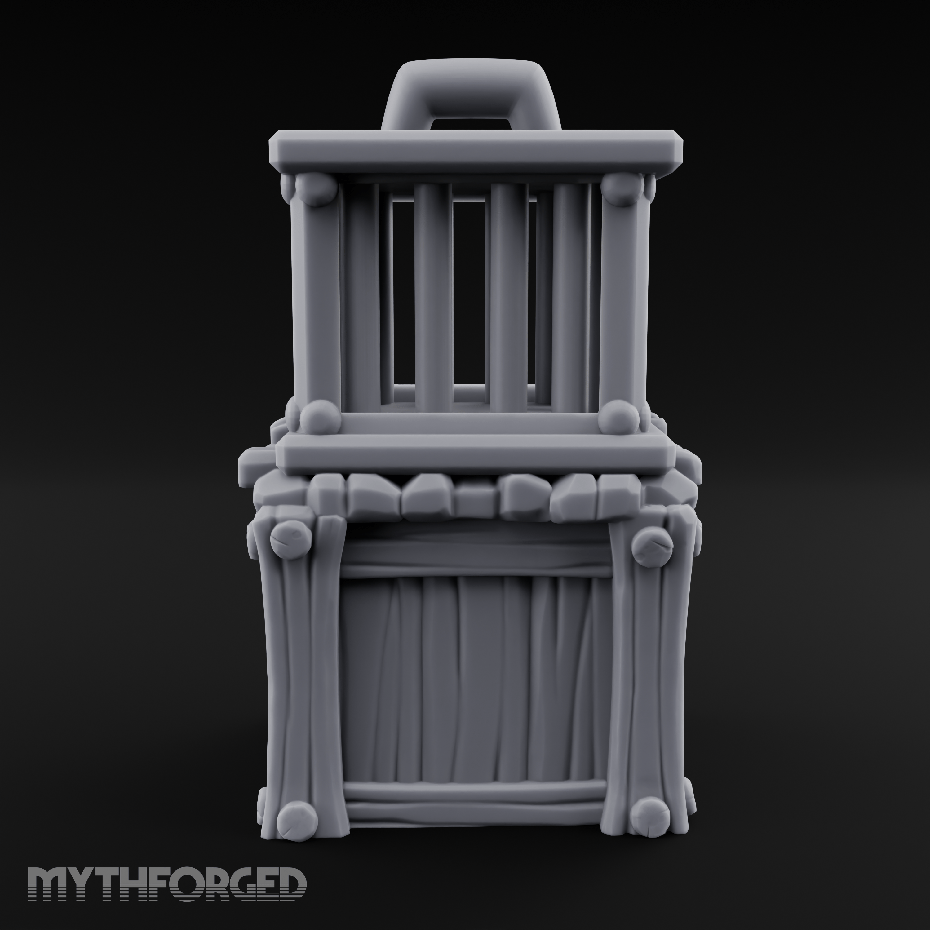 Stacked Merchant Crate And Cage