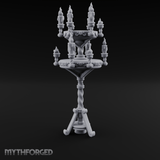 Tiered Candlestick Ceremonial Candelabra Miniature for Dungeons and Dragons, Pathfinder or other TTRPGs