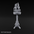 Torch-Crowned Ceremonial Candelabra Miniature for Dungeons and Dragons, Pathfinder or other TTRPGs